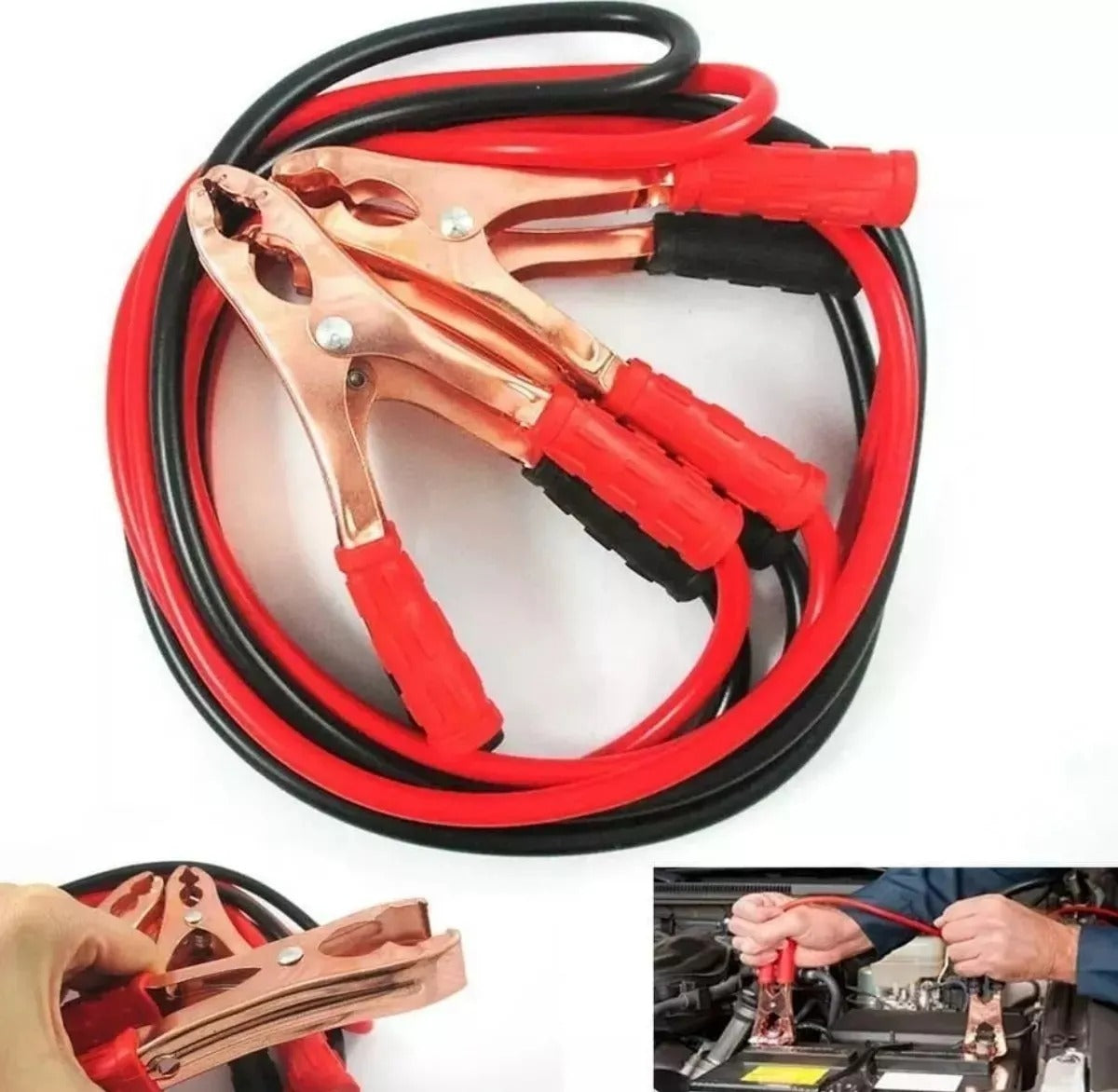 🚗 PINZAS PARA CONEXIÓN DE BATERÍA |  2 Metros • 3000 AMP • XL PRO