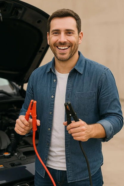 🚗 PINZAS PARA CONEXIÓN DE BATERÍA |  2 Metros • 3000 AMP • XL PRO