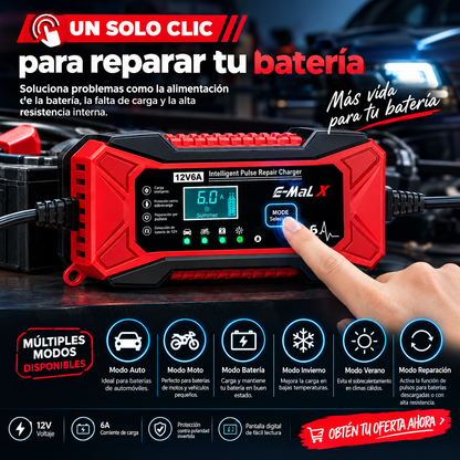 AUTO POWER PRO 12V — Cargador Inteligente de Batería