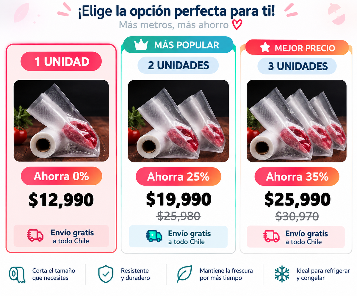 ROLLO 5 M SELLADORA DE ALIMENTOS