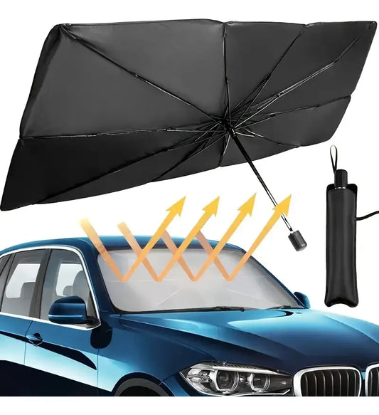 Sombrilla Solar Plegable para Auto — Protege tu vehículo del calor en segundos
